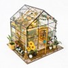 Baoblaze Maison de Poupée Miniature 3D Faite à La Main, Modèle de Mini Maison pour Filles et Enfants Garçons