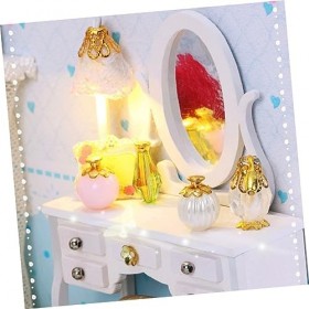 Toyvian Maison De Poupée Bricolage Maison en Bois Modèle De Maison en Bois Mini Maison Kits Mini Mini Maison Petit Et Frais F