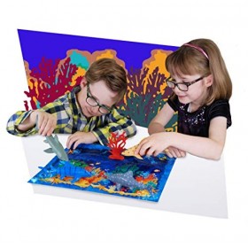 Jumbo Playset - Requin de Deluxebase. Lot de Figurines Grand Format. Sachet de Figurines danimaux en Plastique : Grand Requi