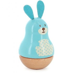 Vilac - Boîte à Musique Raoul Le Lapin - Jouet dEveil et de Décoration en Bois Massif - 6 Personnages à Collectionner - pour