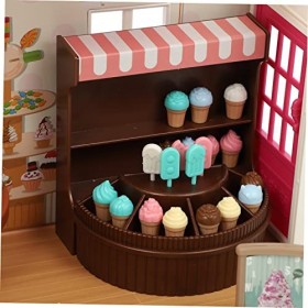 VALICLUD 1 Ensemble De Jouets De Maison De Poupée Ensemble De Jeu pour Enfants Jouet De Crème Glacée Jouet pour Tout-Petits M