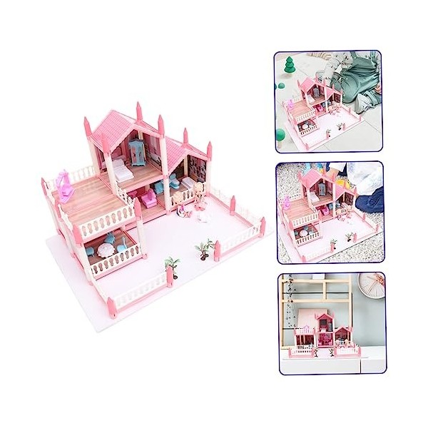 VALICLUD 1 Ensemble De Jouets pour Enfants Jouets pour Enfants Bricolage Maison De Poupée Château Maison De Poupée Modèle Fil