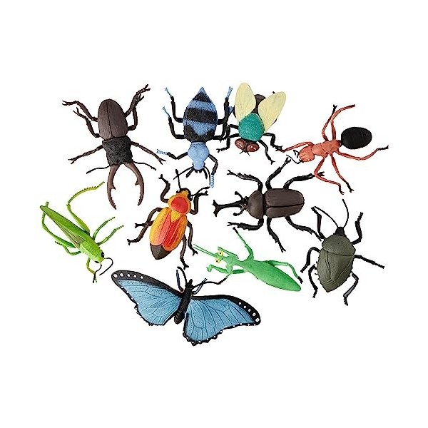Wild Republic - 64092 - Sachet Plastique - Figurines - Ensemble de Jeu Insecte - 10 Pièces