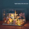 Kit de meubles de maison de poupée miniature en bois à construire avec lumière LED pour adultes - Excellent cadeau dannivers