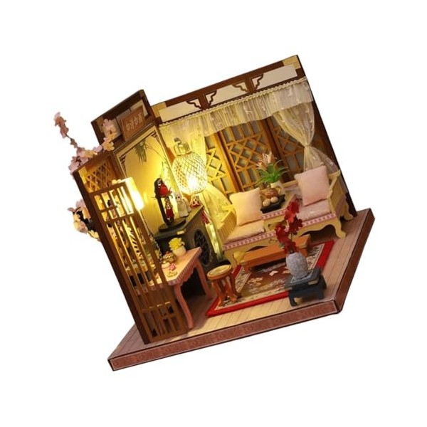ERINGOGO Maison De Poupée Modèle Bureau Bricolage Maison Décoration pour La Maison Résistant À lusure Maison Kit Décor À La 