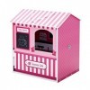 Maison de poupée City Café en bois pour fille rose TD-12953A