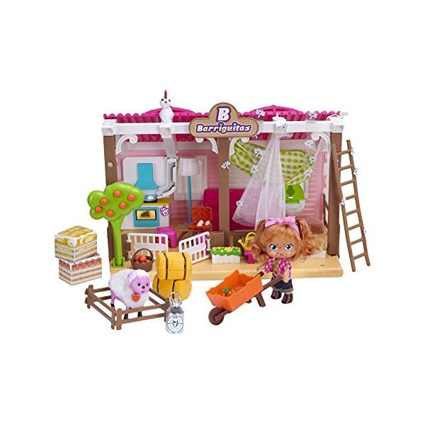 Barriguitas Famosa 700013097 Maison de Campagne avec poupée et Accessoires