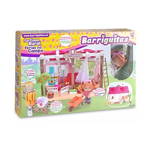 Barriguitas Famosa 700013097 Maison de Campagne avec poupée et Accessoires