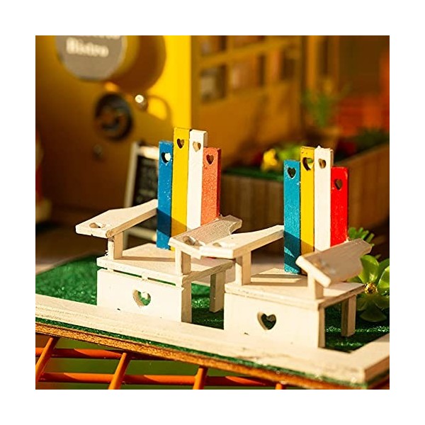 puissant Jouets pour enfants DIY Maison de poupée DIY Maison de poupée miniature avec meubles Cadeau danniversaire Cadeaux c