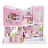 Kits de Maison de poupée DIY, Kits de Construction de Mini Maisons, Meubles Miniatures, idées de Cadeaux artisanaux for Les A