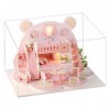 NUOBESTY Petit Modèle De Villa Mini-Cadeau danniversaire Jouets Dartisanat Chalet De Poupée Kit De Maison De Poupée Bricola