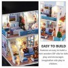 BESPORTBLE Thème de La Mer Miniature Maison de Poupée Bricolage 3D Petite Maison en Bois Assembler Modèle Jouet avec Musique 