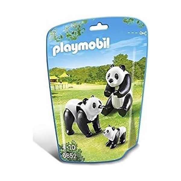 Playmobil - 6652 - Deux Pandas Avec Bébé 4 à 10 ans