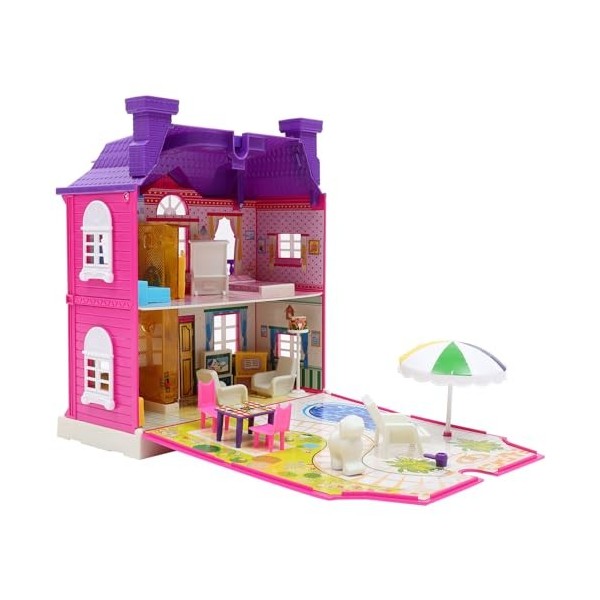 Alasum Maison De Château De Princesse pour Filles Maison De Poupée Salles De Jeu Maison De Jeu De Simulation Jouets De Maison