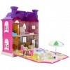 Alasum Maison De Château De Princesse pour Filles Maison De Poupée Salles De Jeu Maison De Jeu De Simulation Jouets De Maison