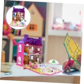 KOMBIUDA Salle De Jouets Grande Maison De Poupée pour Enfants Fille Jouets Cadeau Playhouse Maison De Poupée De Rêve Playset 