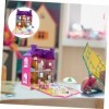 KOMBIUDA Salle De Jouets Grande Maison De Poupée pour Enfants Fille Jouets Cadeau Playhouse Maison De Poupée De Rêve Playset 