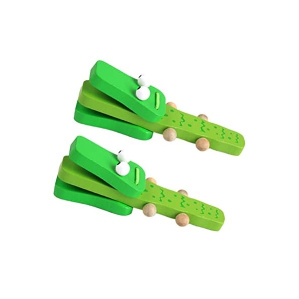 Totority 2 Pièces Jouets Musicaux pour Enfants Jouets Musicaux pour Tout-Petits Jouets Éducatifs pour Enfants Castagnettes Es