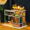 TOPBSFARNY Bricolage Cottage Dessert Whisper Glass Room Model Assemblé Meubles de Maison de poupée avec Housse de poussière K