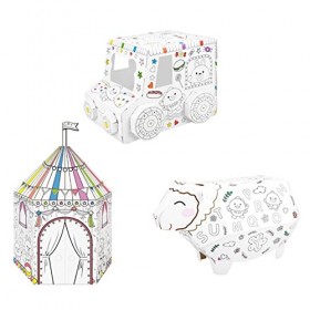 Toyvian 3 Pièces Jouet Graffiti Fournitures Dartisanat dart Jouets De Puzzle De Tige Puzzles pour Enfants Jouet pour Tout-P