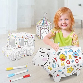 Toyvian 3 Pièces Jouet Graffiti Fournitures Dartisanat dart Jouets De Puzzle De Tige Puzzles pour Enfants Jouet pour Tout-P