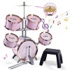 SZJYMY Ensemble de Tambour pour Enfants kit de Batterie de Jouets musicaux pour Les Tout-Petits du Tambour de Jazz - Rock Jaz