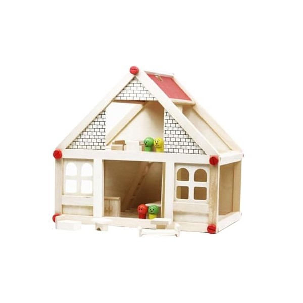 Oshhni Maison de poupée pour Enfants, Bricolage, Kits Miniatures, Cadeau, Ensemble de Jeu en Bois, poupée en Bois, Jeu de Sim