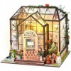 Kit maison de poupée à faire soi-même 1:24 - Maison de poupée miniature avec meubles en bois - Puzzle en bois 3D - Maison de 