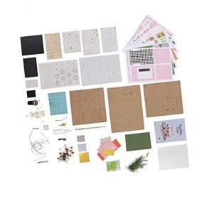 Kit de Maison de Poupée Miniature Bricolage 1:24 échelle Maison de Poupée Puzzle Jouet pour la Fête à la Maison Divertissemen
