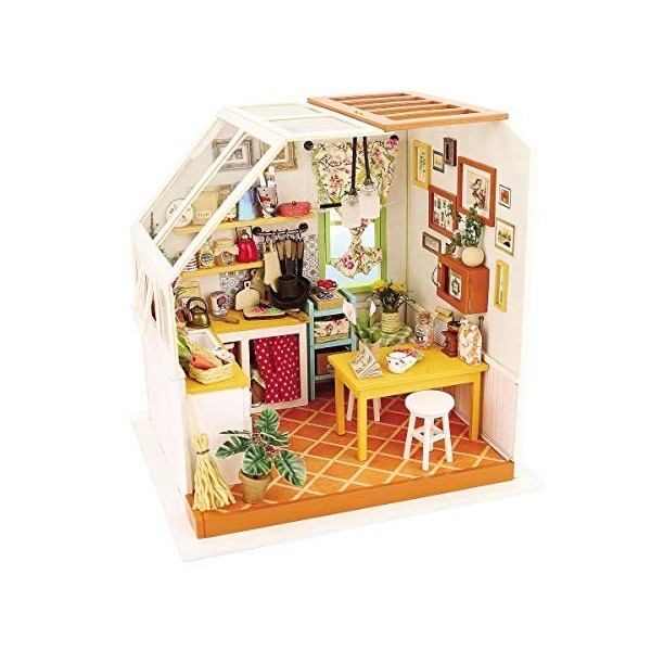 sookin PoupéEs en Bois ModèLe Kits Maison Kit Meubles Miniatures Bois Amusant CréAtif éDucatif avec des Cadeaux danniversair