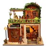 XLZSP Maison de poupée miniature 3D en bois fait à la main Style loft Mini maison modèle pour fille Cadeau romantique Saint-V