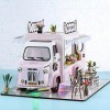 DIY Dollhouse Miniature Kit Miniature DIY Dolls House Kit 1:24 Scale Dollhouse Puzzle Toy Kit de Maison de Poupée en Bois pou