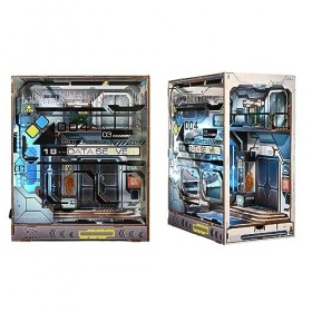 DIY Book Nook Kit 3D Kit Maison de Poupée en Bois Maison Miniature a Construire,Maquette Maison a Construire pour Cadeaux,Déc