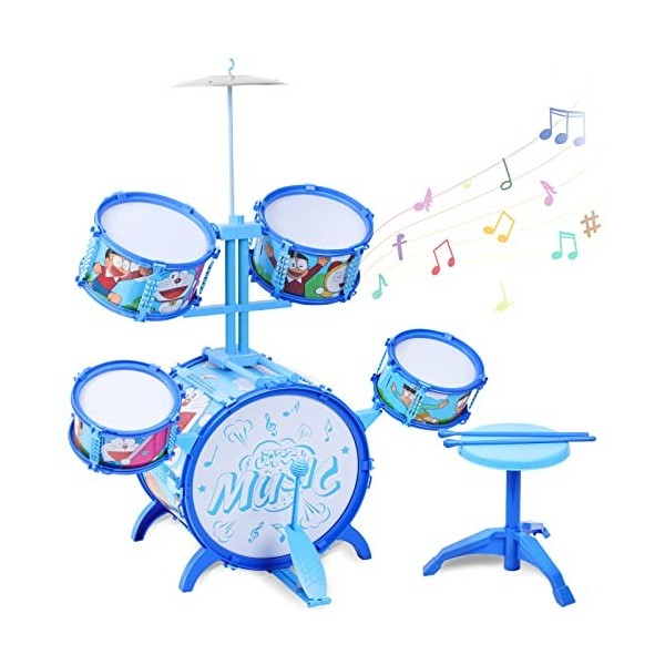 SZJYMY Trousse de Tambour de Jazz pour Enfants Trousse de Percussion pour Enfants léducation stimule la créativité des Enfan