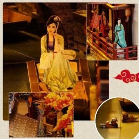 Kit de Coin de Livre Miniature Bricolage, Puzzle de Maison de Poupée en Bois avec Lumière LED, Décor Détagère de Serre-Livre