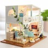 Oshhni Ensemble de Meubles en Bois pour Maison de Poupée Miniature - Accessoires Inclus