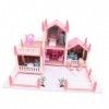 ifundom 1 Ensemble Jouet Miniature Maison De Poupée Petite Maison Bricolage Maison De Poupée Enfants Bricolage Grande Villa C