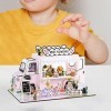 F Fityle Modèle de Petite Maison en Bois, kit de Jouets de Maison de poupée DIY Hut pour Enfants, Filles, garçons, Adolescent