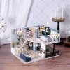 Cuteefun Maison Miniature a Construire DIY Maison Poupee Miniature Bois en Kit avec Meubles Musique et Outils, Cadeau de Bric