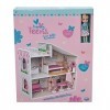 Trendy Teens - Maison de poupée en Bois 48 x 23,8 x 48 cm à Deux Niveaux, avec Accessoires et Mini poupée de Mode 16 cm