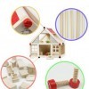 Amagogo Maison de poupée en Bois 3D avec Meubles, Figurines Cadeaux, Accessoires Miniatures, Kits de Maison en Bois pour Mais