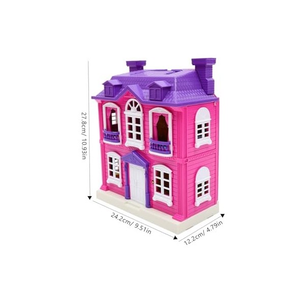 Toyvian Salle De Jeux Maison De Théâtre Princesse Maisons De Poupées du Château De Meubles De Maison De Poupée Princesse Mais