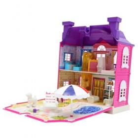 ibasenice Salle De Jouets Jouets pour Bébés Jouet pour Filles Enfants Playset Jouets Maison Miniature Maison De Poupée Cadeau