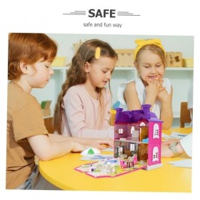 ibasenice Salle De Jouets Jouets pour Bébés Jouet pour Filles Enfants Playset Jouets Maison Miniature Maison De Poupée Cadeau