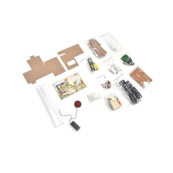 Maison de poupée Miniature, kit de Maison de poupée écologique avec Meubles pour la Maison pour Cadeau