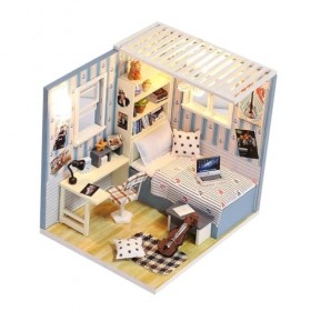 ibasenice Maquette Kit Bricolage Maison Maison De Poupée Mini