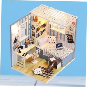 ibasenice Maquette Kit Bricolage Maison Maison De Poupée Mini