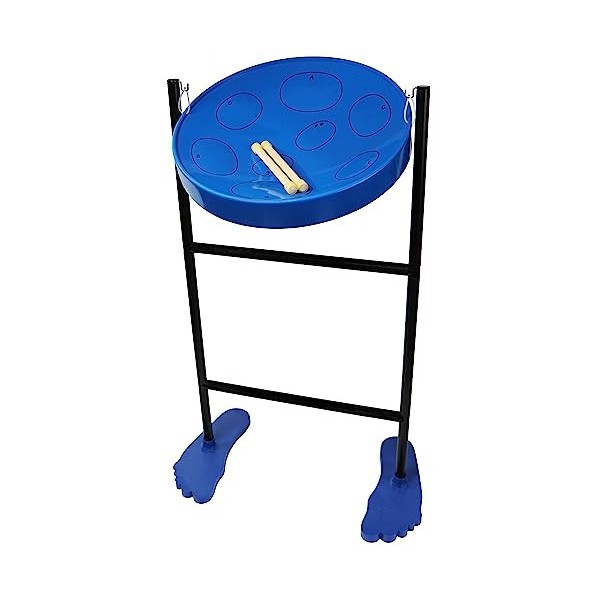 Jumbie Jam Steel-Drum Instrument de musique, Métallisé, Bleu