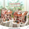 DTREEL Kit de Maison de poupées Miniatures à Faire soi-même, avec Meubles, Maison de poupée en Bois 3D, Cadeaux créatifs for 