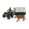 Schleich 42351 Quad Bike with Trailer and Ranger Figure, 22 x 8 x 10 cm